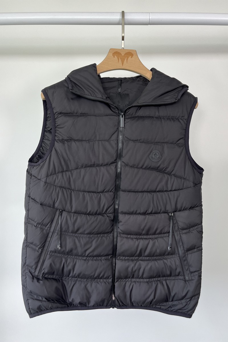 Moncler, Men's Vest, Black