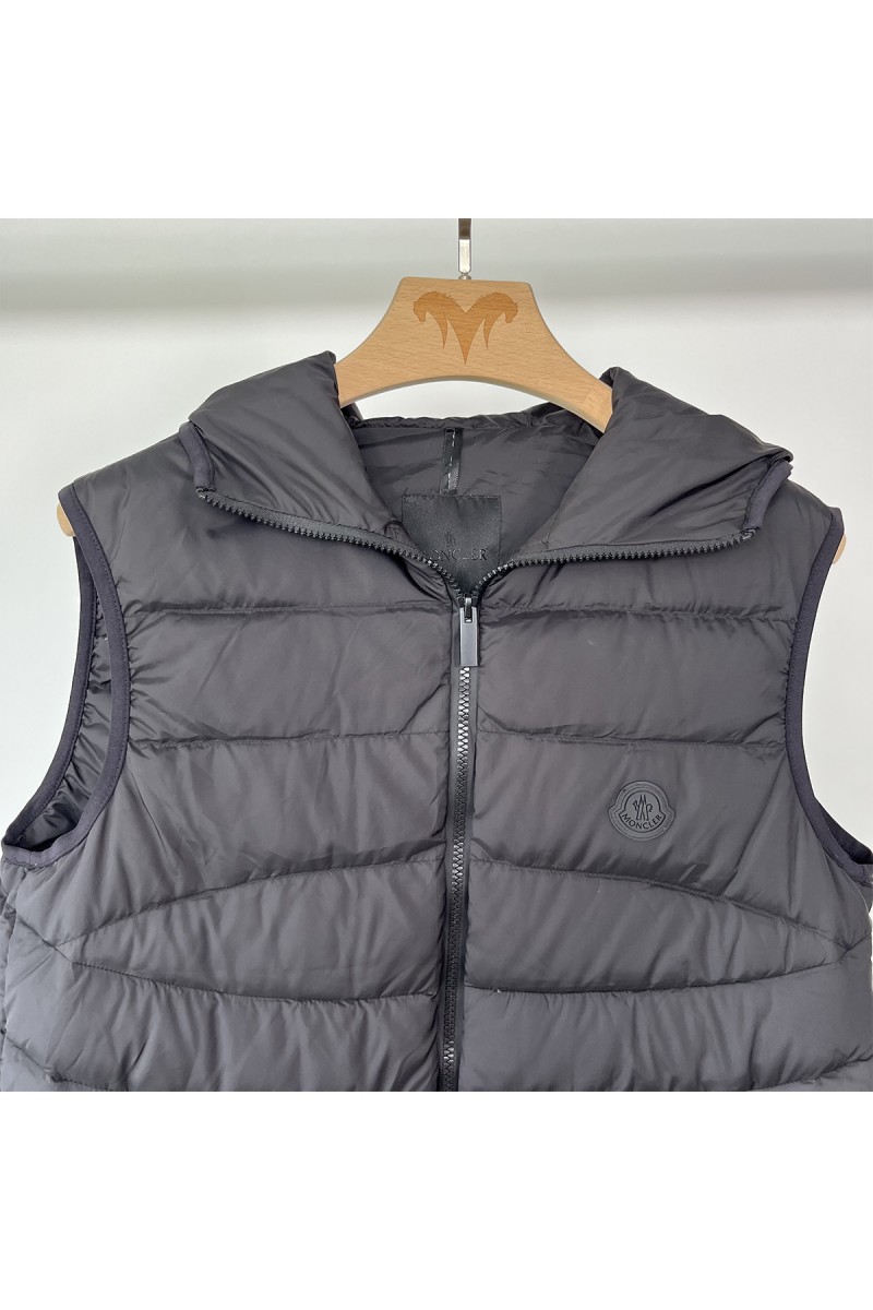 Moncler, Men's Vest, Black