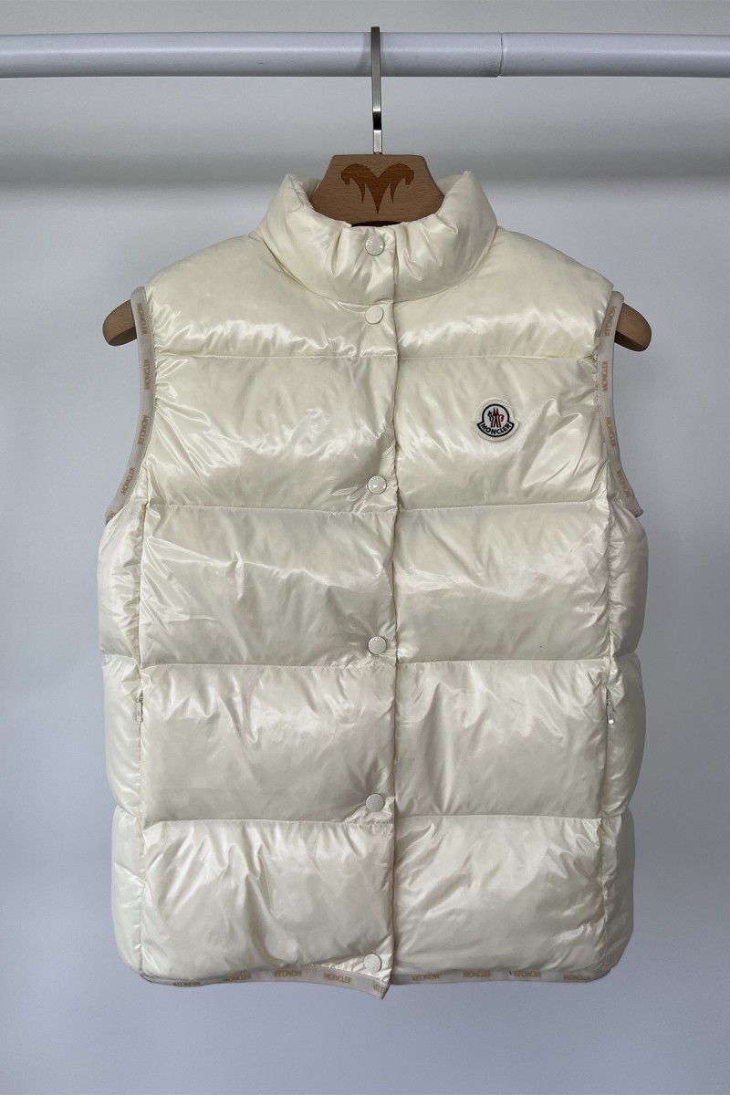 Moncler, Badia, Women's Vest, White