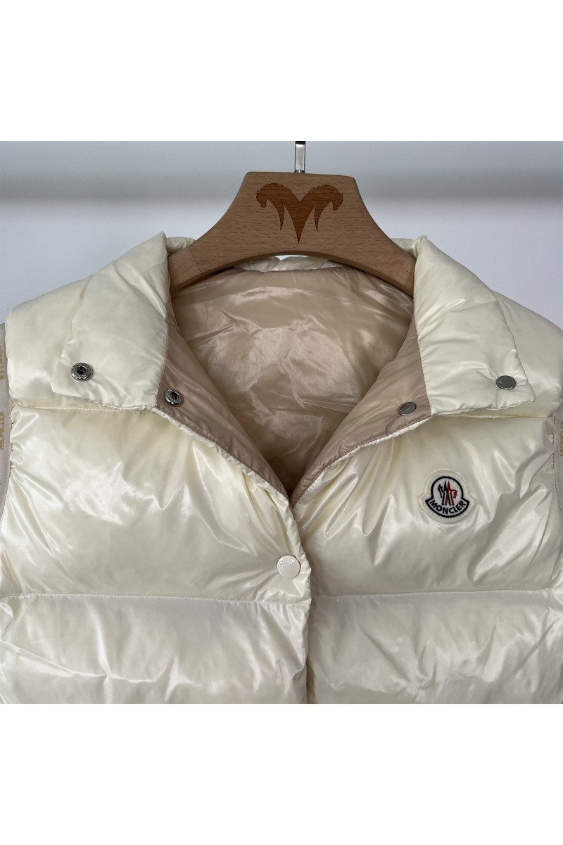 Moncler, Badia, Women's Vest, White