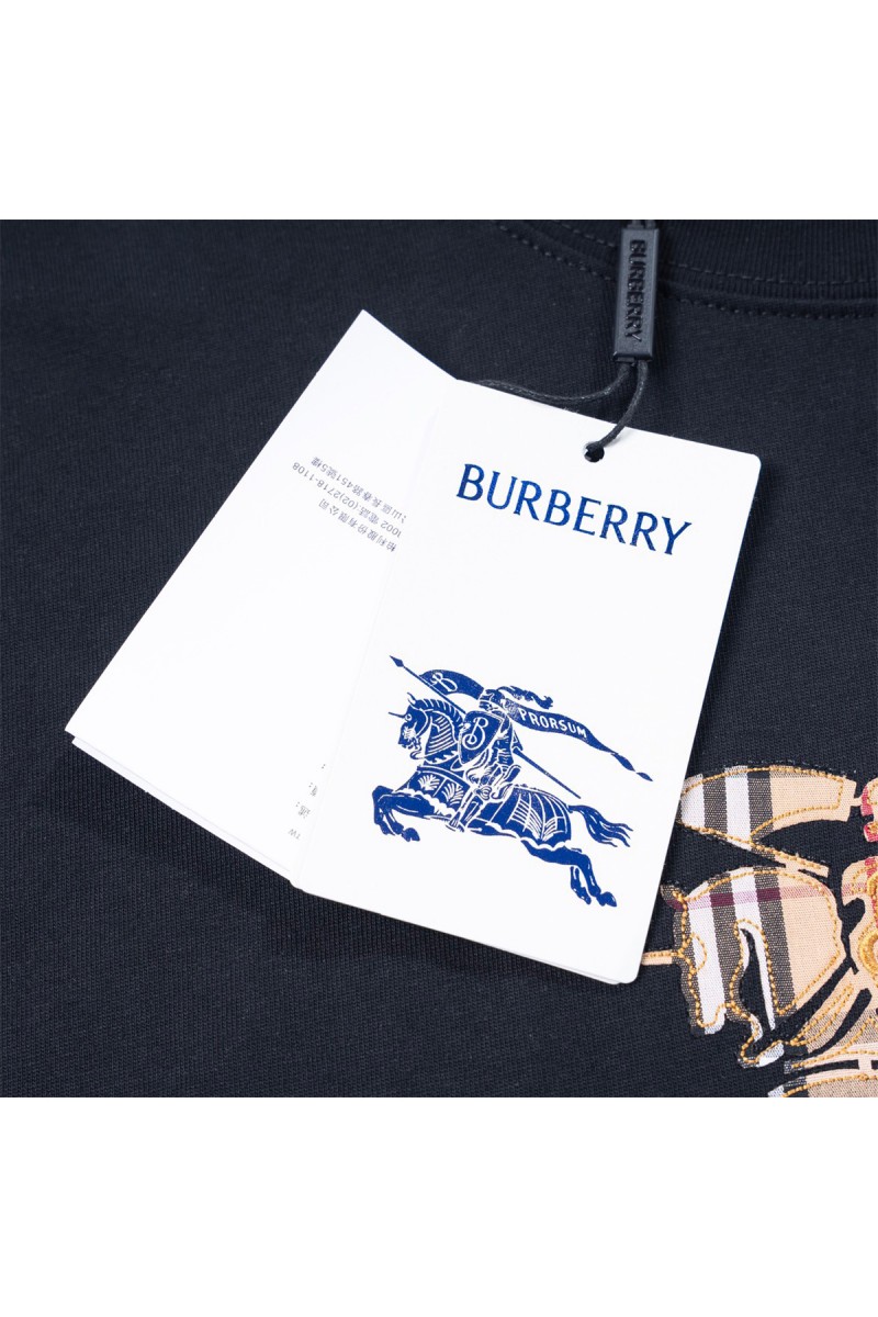 Burberry, Men's T-Shirt, Black