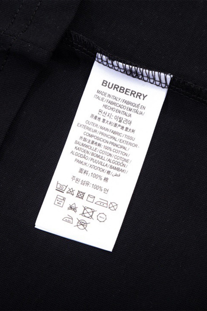 Burberry, Men's T-Shirt, Black