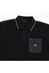 Prada, Men's Polo, Black