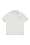 Prada, Men's Polo, White