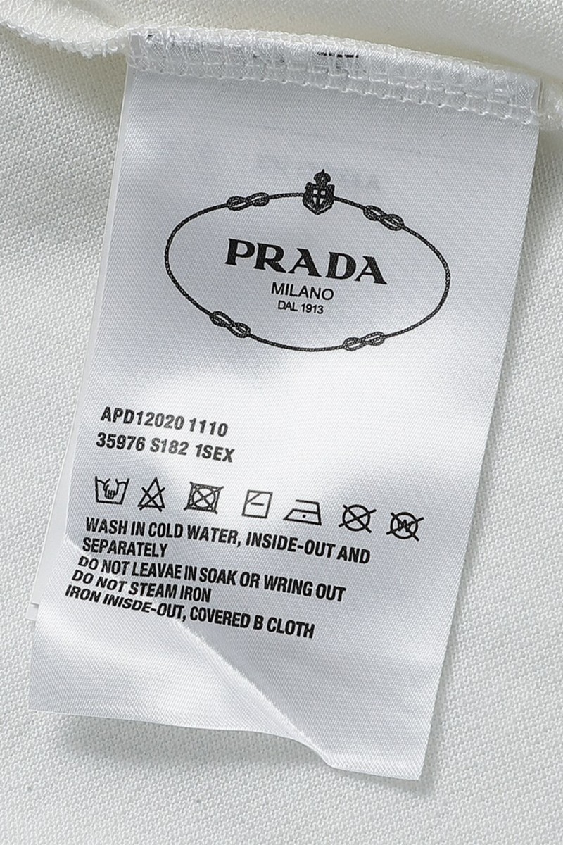 Prada, Men's Polo, White