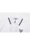 Prada, Men's Polo, White