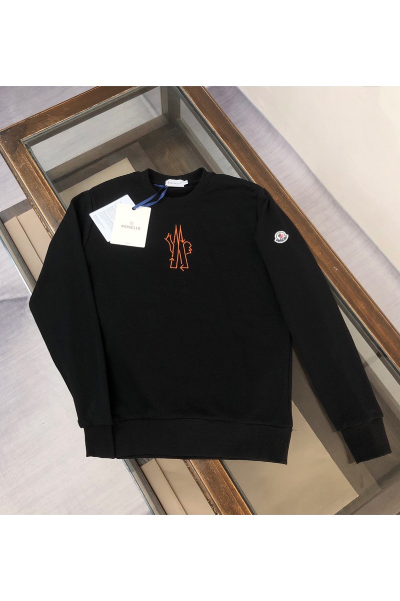 Moncler, Men's Pullover, Black