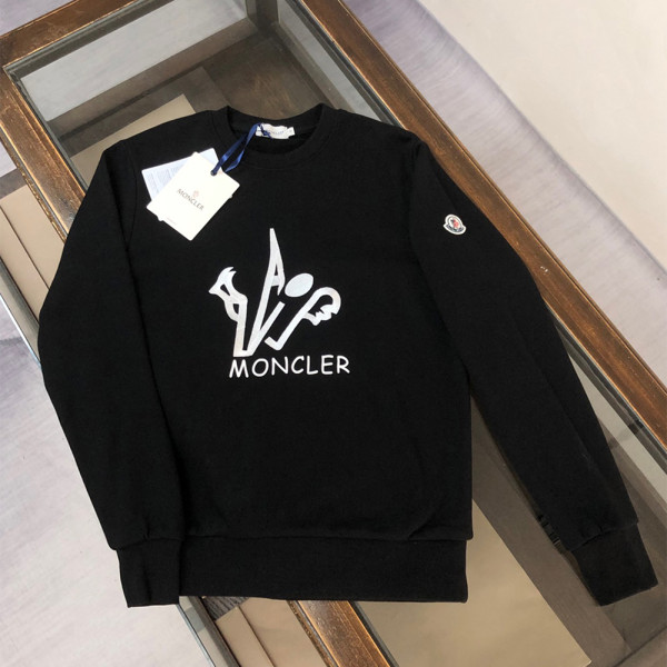 Moncler, Men's Pullover, Black