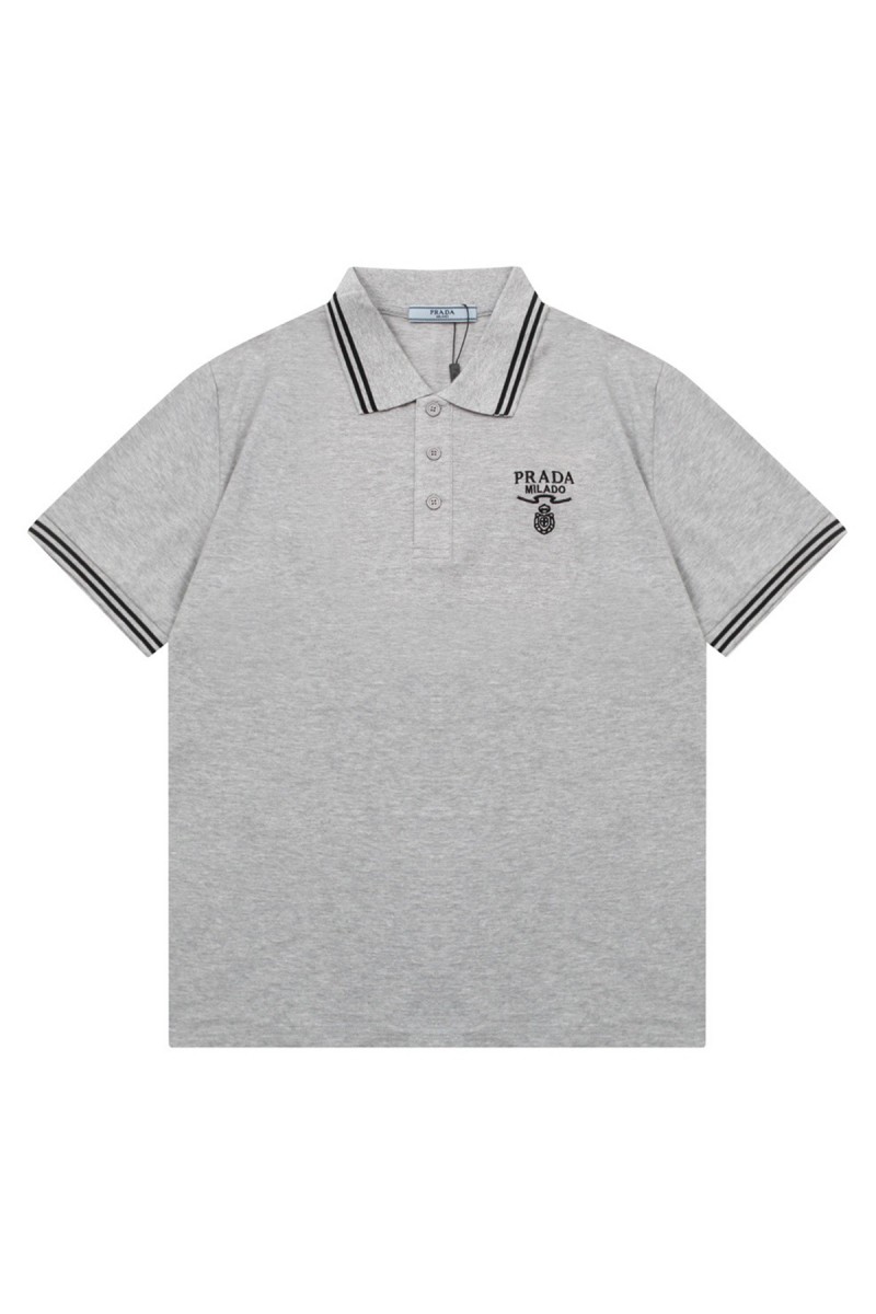 Prada, Men's Polo, Grey