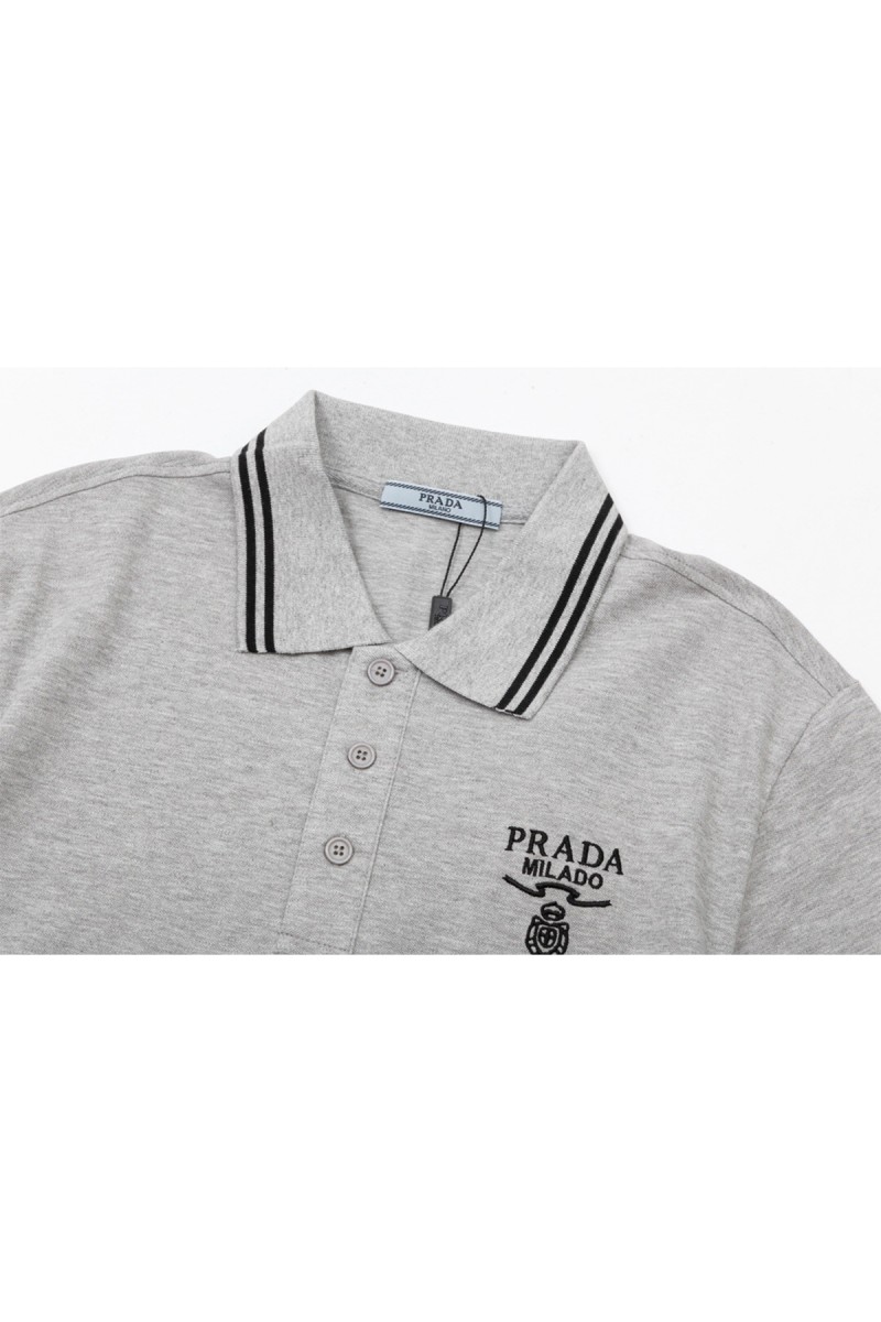 Prada, Men's Polo, Grey