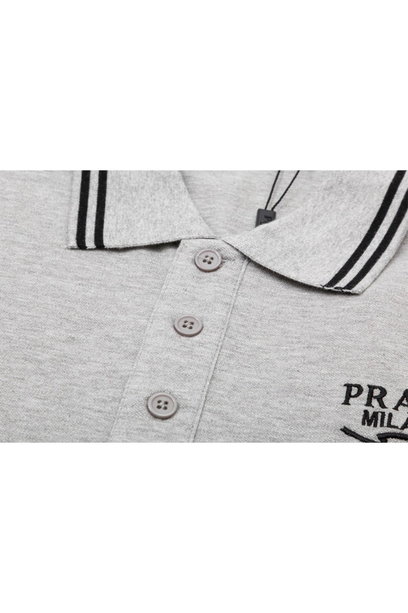 Prada, Men's Polo, Grey