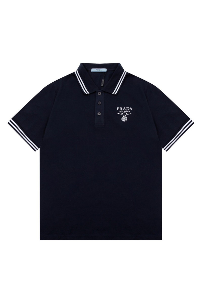 Prada, Men's Polo, Black