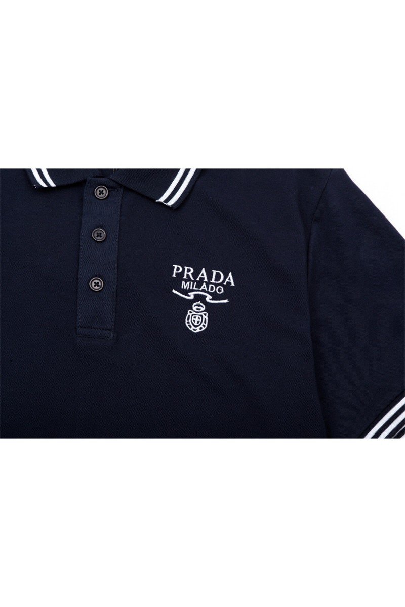 Prada, Men's Polo, Black