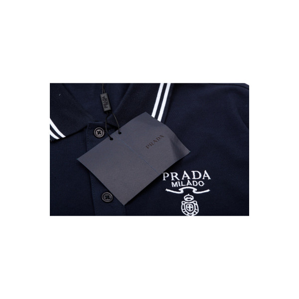 Prada, Men's Polo, Black