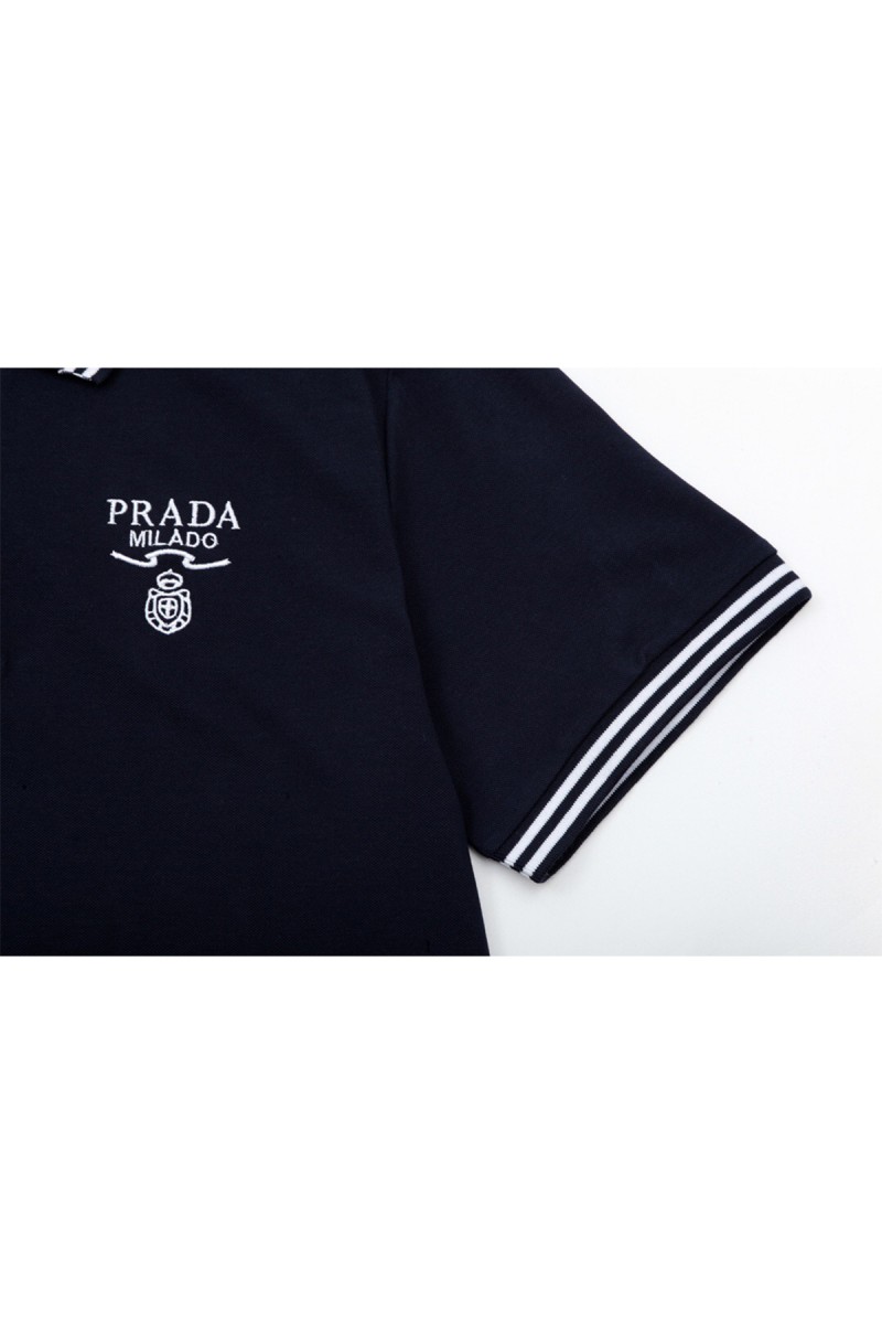 Prada, Men's Polo, Black