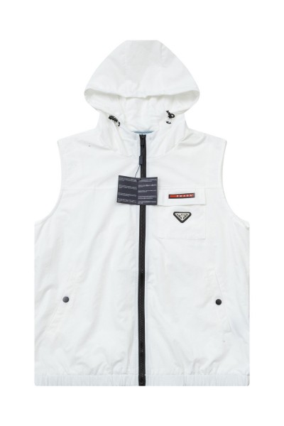 Prada, Men's Vest, White