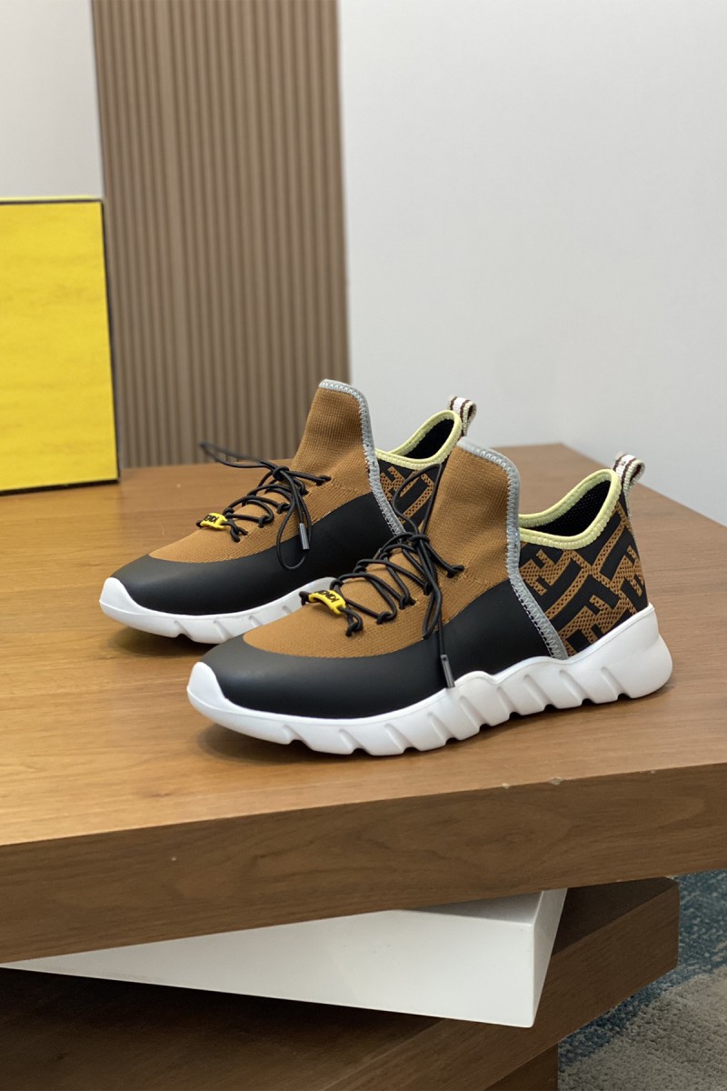 Fendi, Men's Sneaker, Brown