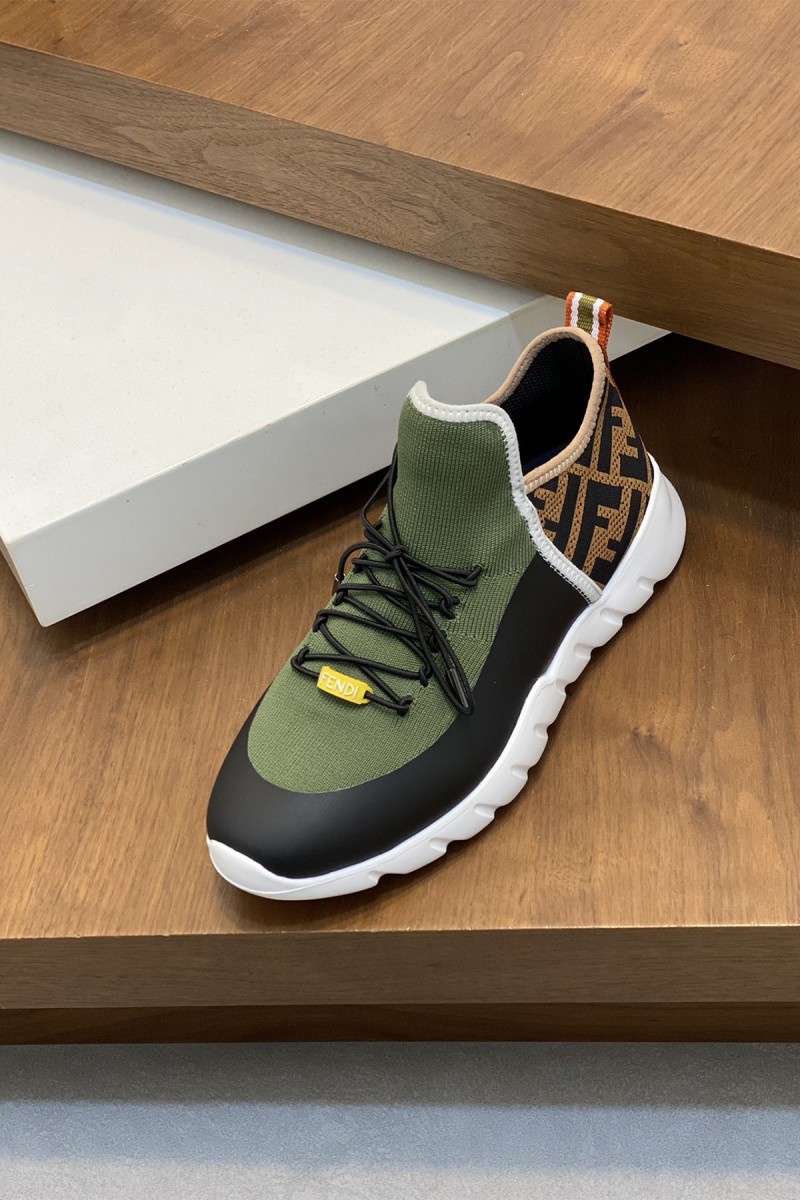 Fendi, Men's Sneaker, Green