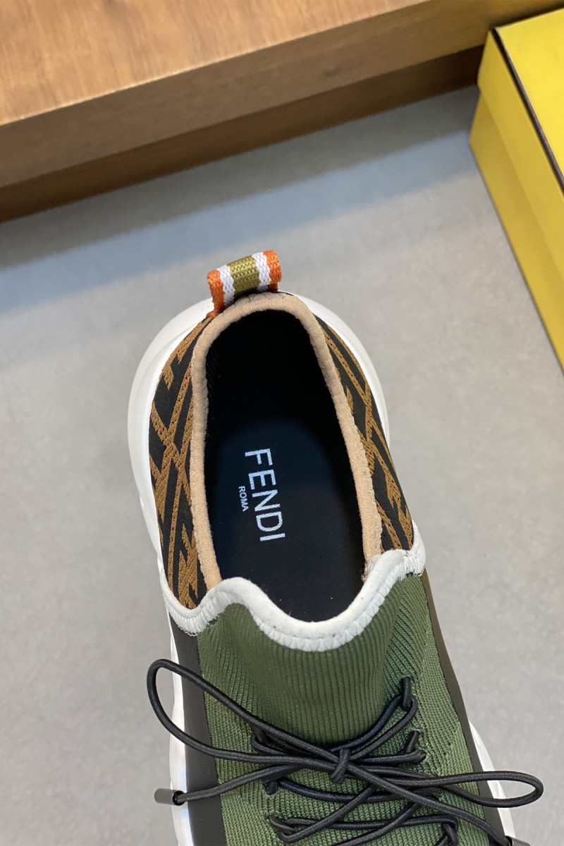 Fendi, Men's Sneaker, Green