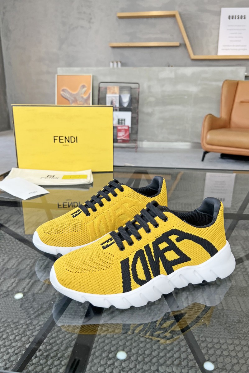 Fendi, Men's Sneaker, Yellow