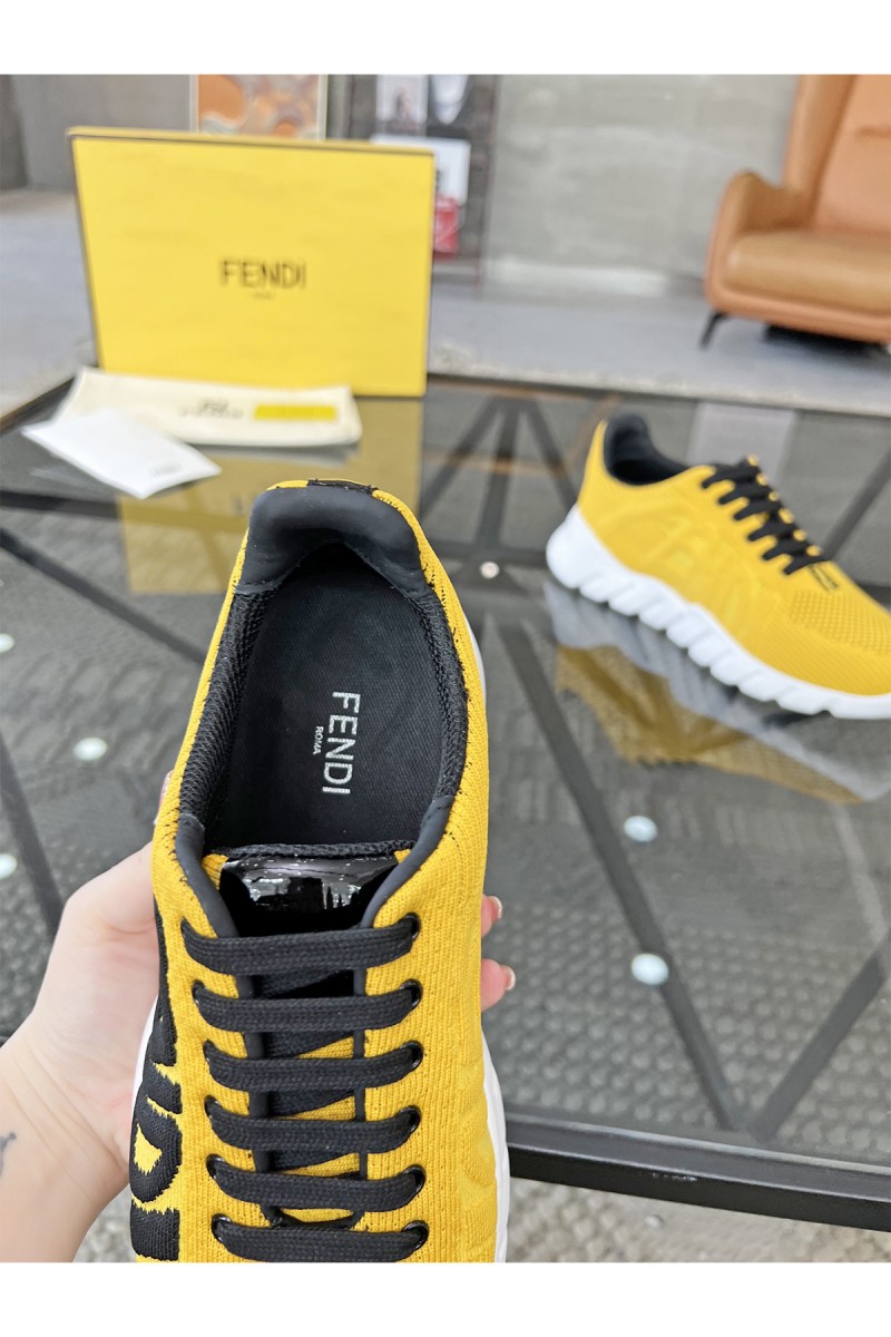 Fendi, Men's Sneaker, Yellow