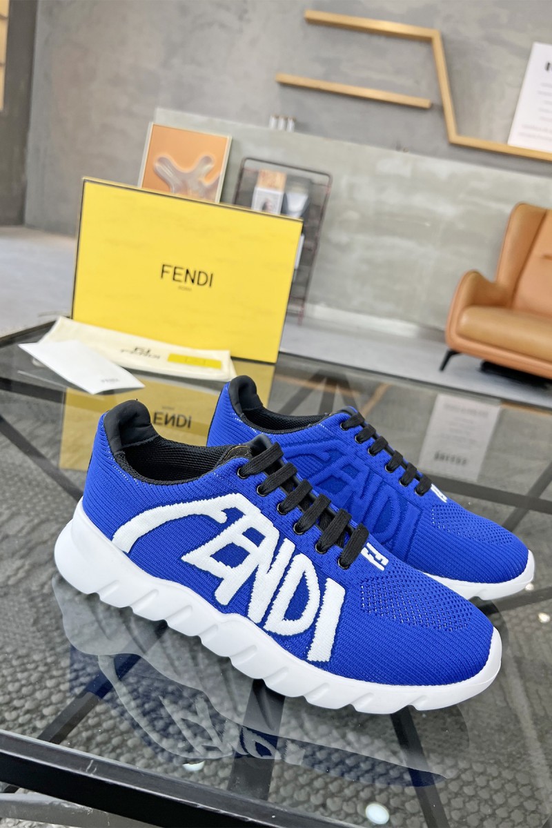 Fendi, Men's Sneaker, Blue