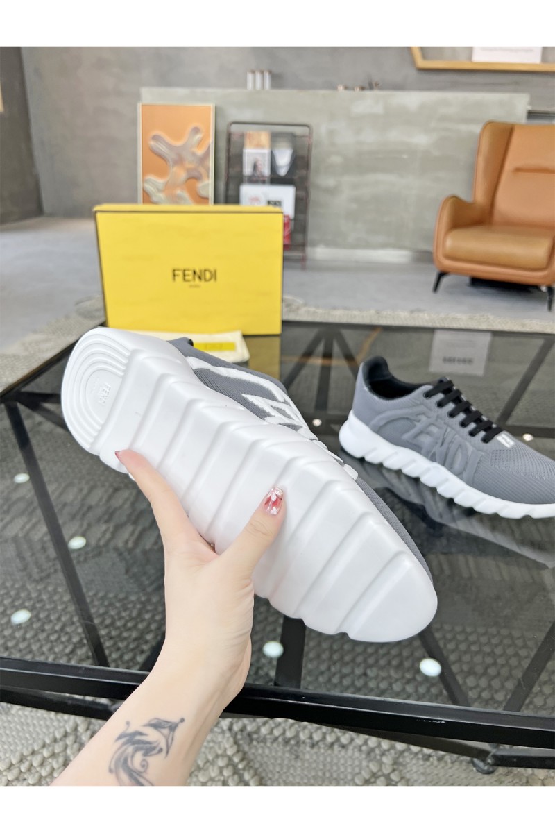 Fendi, Men's Sneaker, Grey