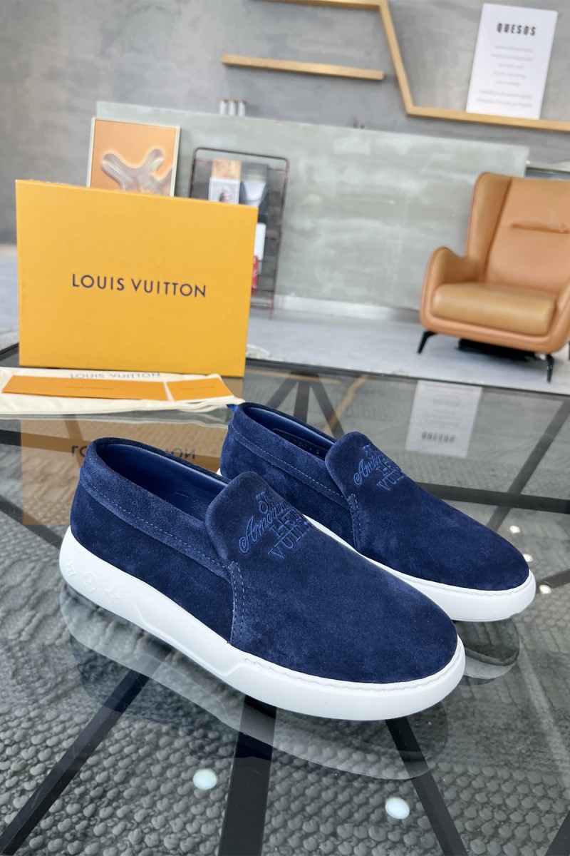 Louis Vuitton, Men's Loafer, Blue