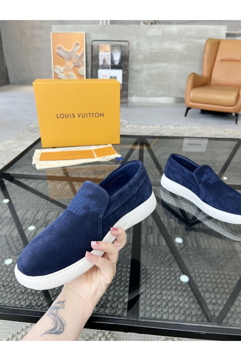 Louis Vuitton, Men's Loafer, Blue