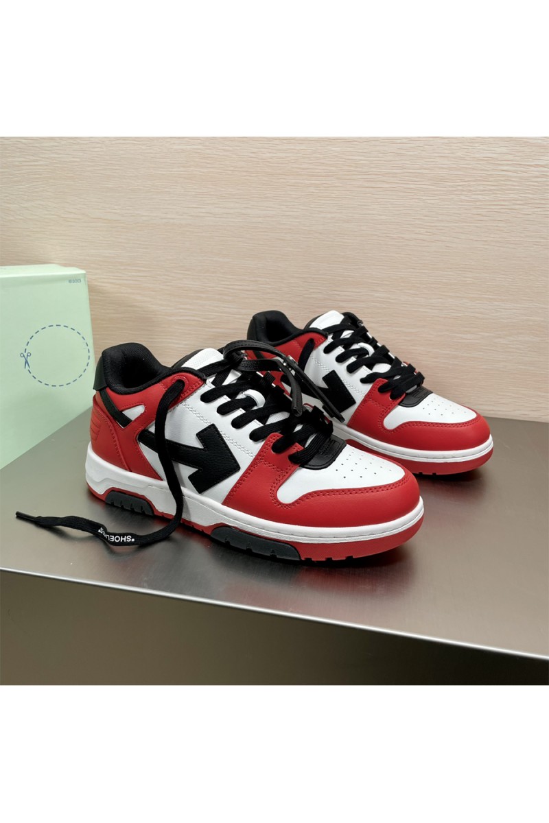 Off white, Men's Sneaker, Red