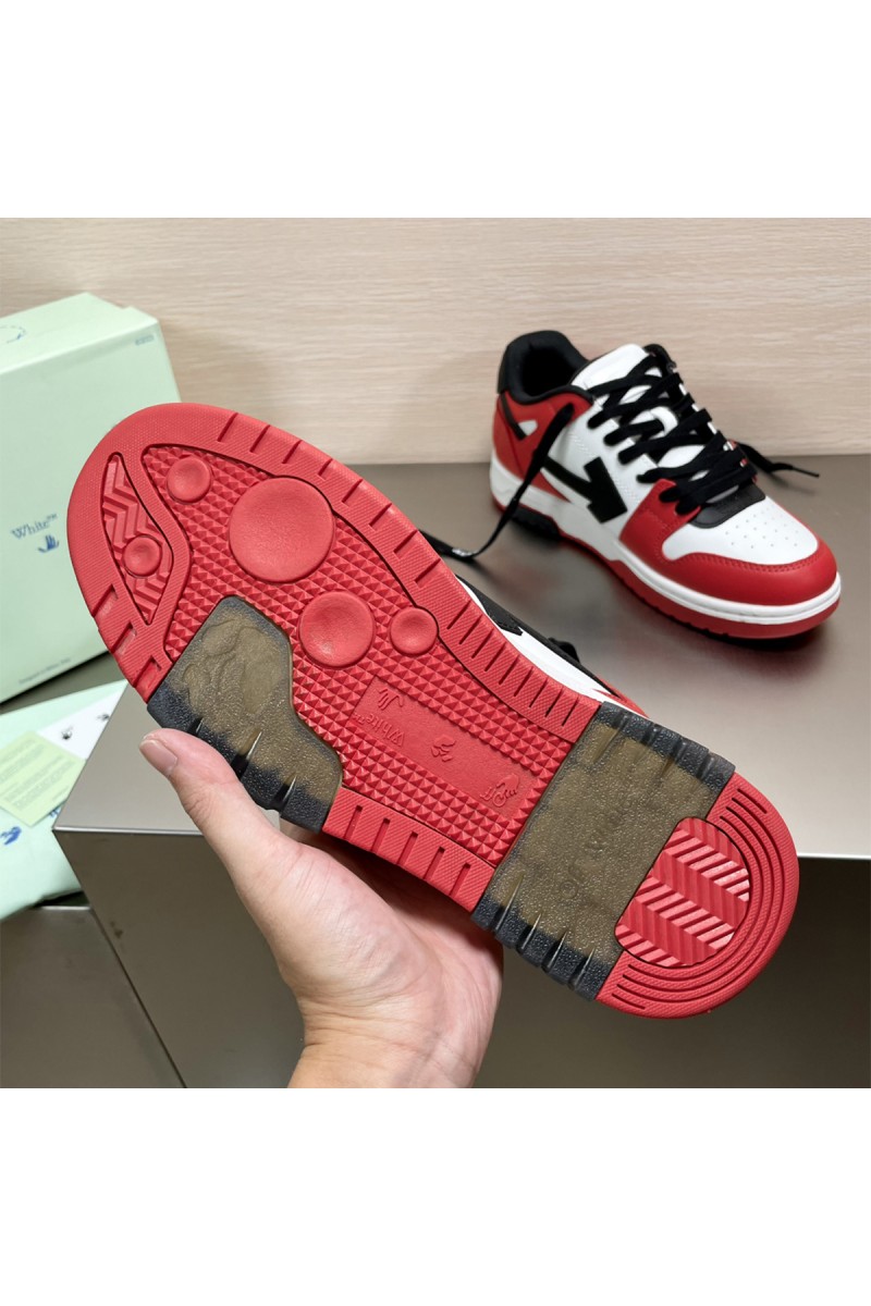 Off white, Men's Sneaker, Red