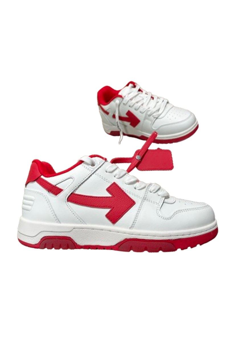 Off white, Men's Sneaker, Red