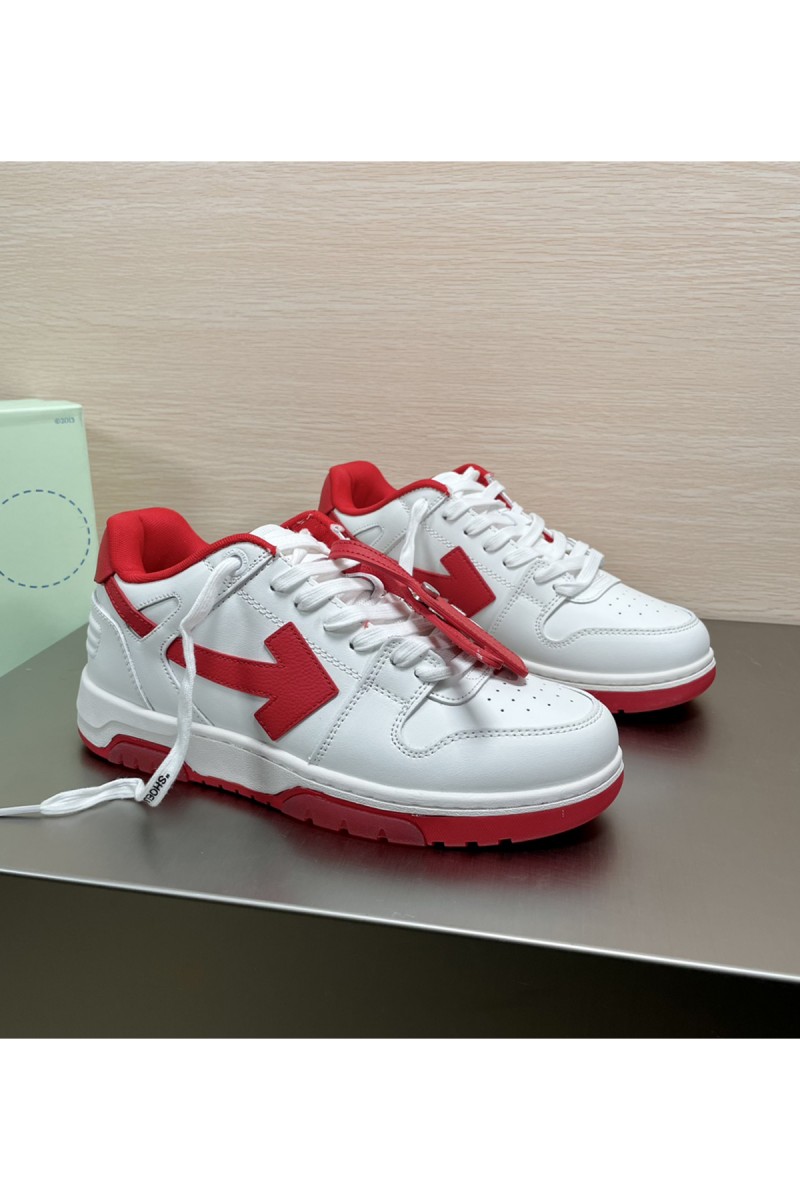 Off white, Men's Sneaker, Red