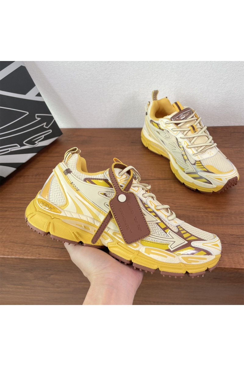 Off White, Men's Sneaker, Yellow