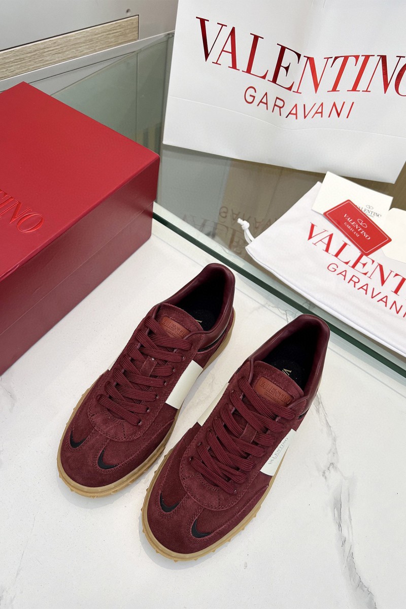 Valentino, Men's Sneaker, Burgundy