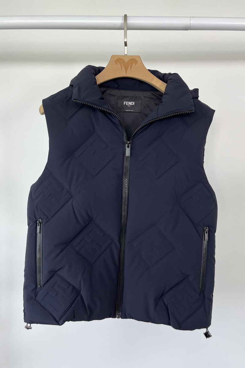 Fendi, Men's Vest, Navy