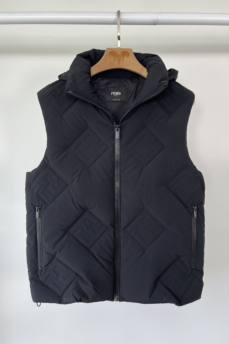 Fendi, Men's Vest, Black