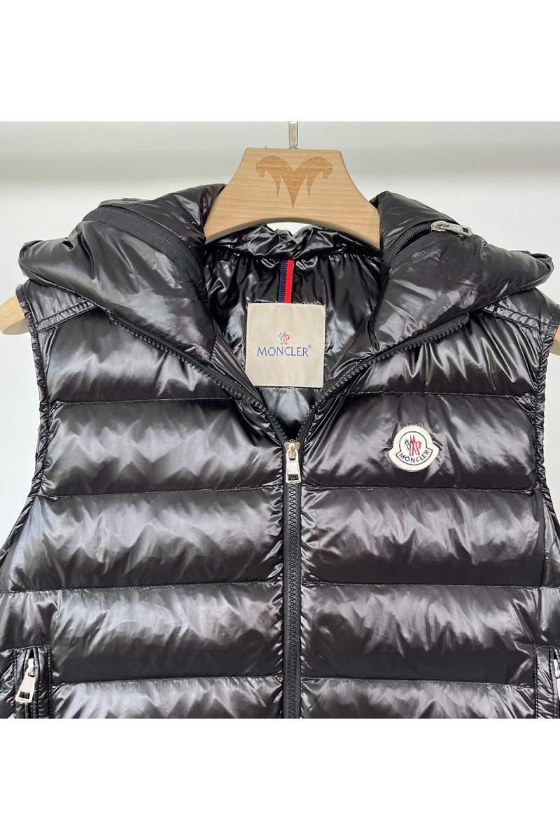 Moncler, Men's Vest, Black