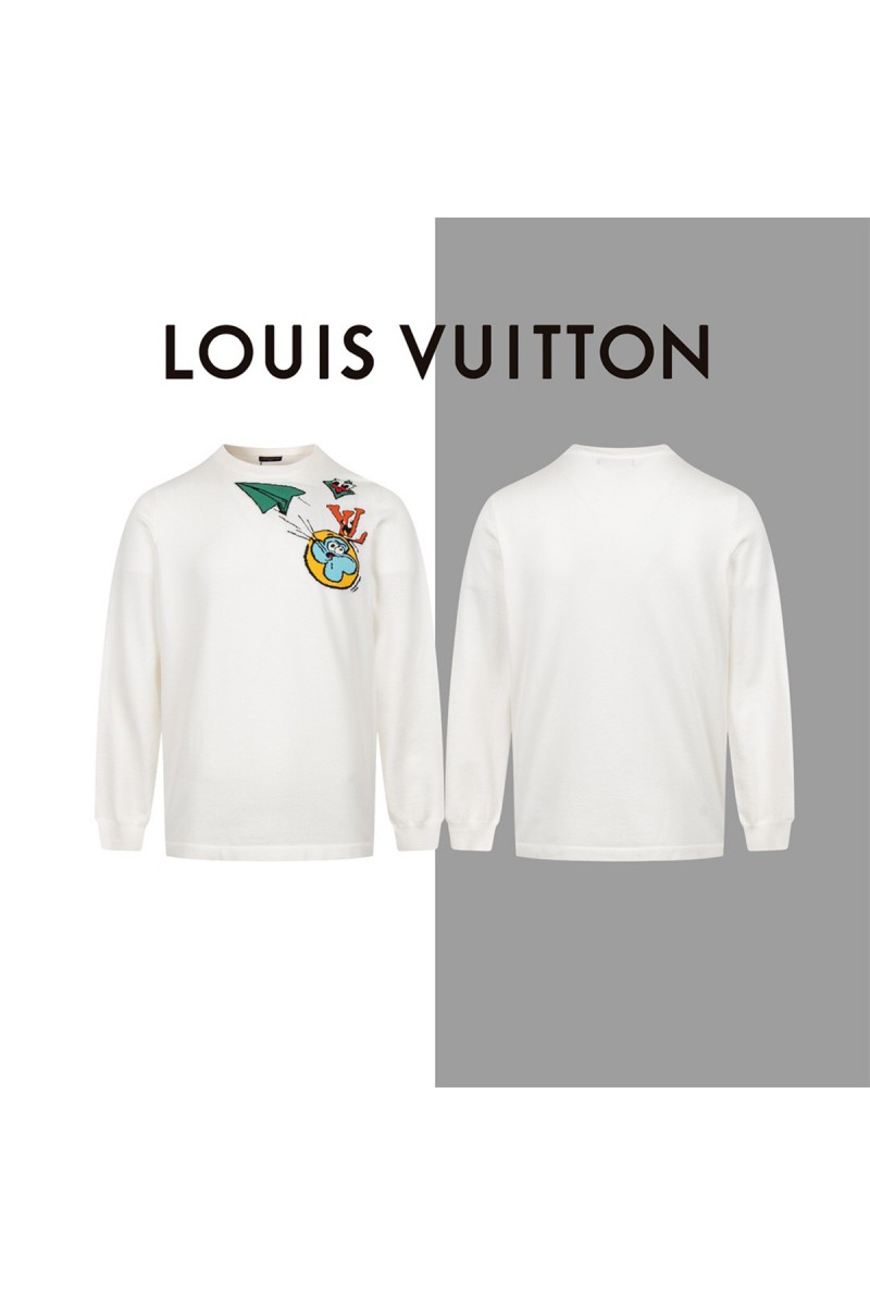 Louis Vuitton, Men's Pullover, White