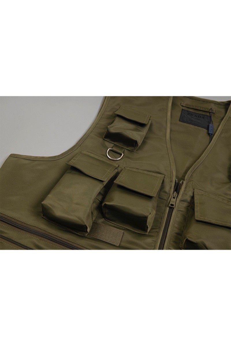 Prada, Men's Vest, Khaki