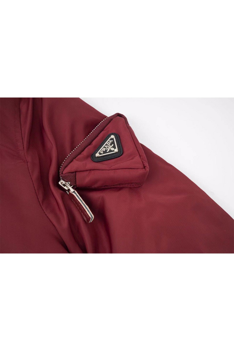 Prada, Men's Jacket, Burgundy