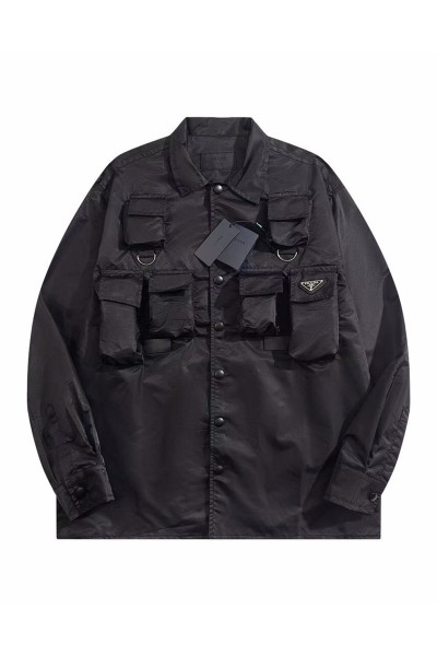 Prada, Men's Shirt, Black