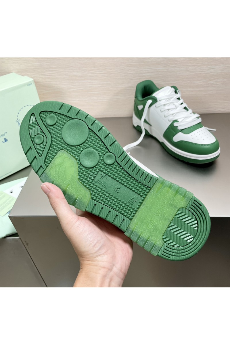 Off White, Women's Sneaker, Green