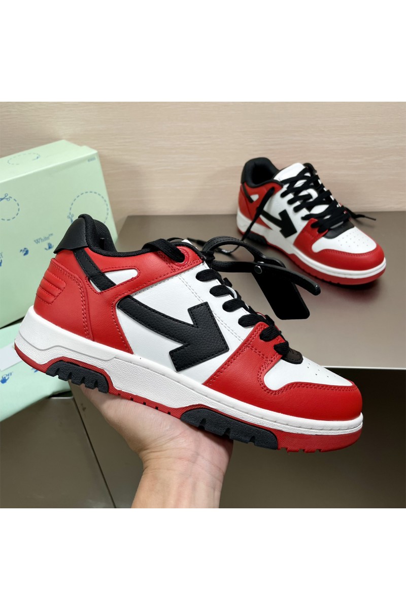 Off White, Women's Sneaker, Red