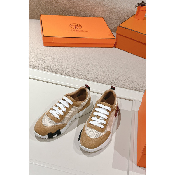 Hermes, Bouncing, Dames Sneakers, Camel