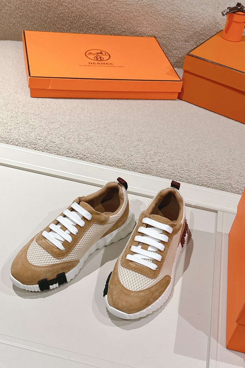 Hermes, Women's Sneaker, Camel