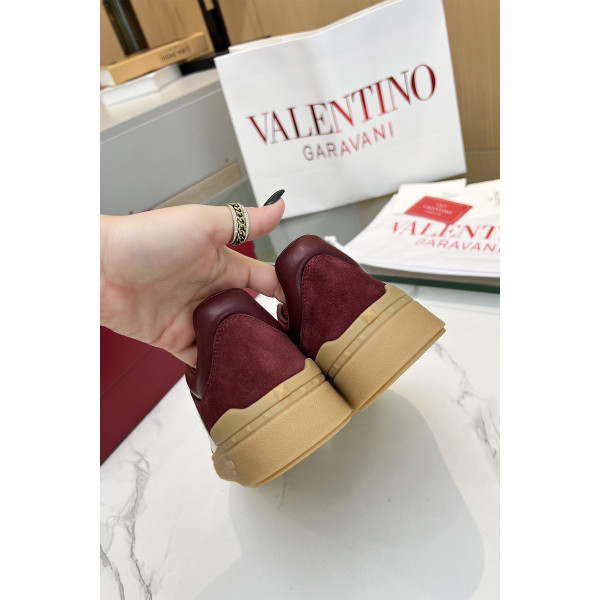Valentino, Women's Sneaker, Burgundy