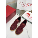 Valentino, Women's Sneaker, Burgundy