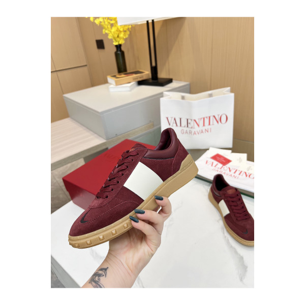 Valentino, Women's Sneaker, Burgundy