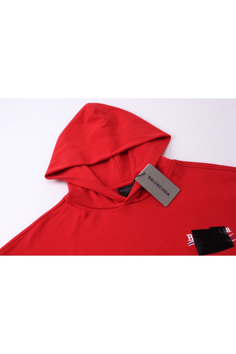 Balenciaga, Men's Hoodie, Red